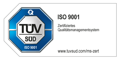 TÜV Süd – Zertifizierung nach ISO 9001